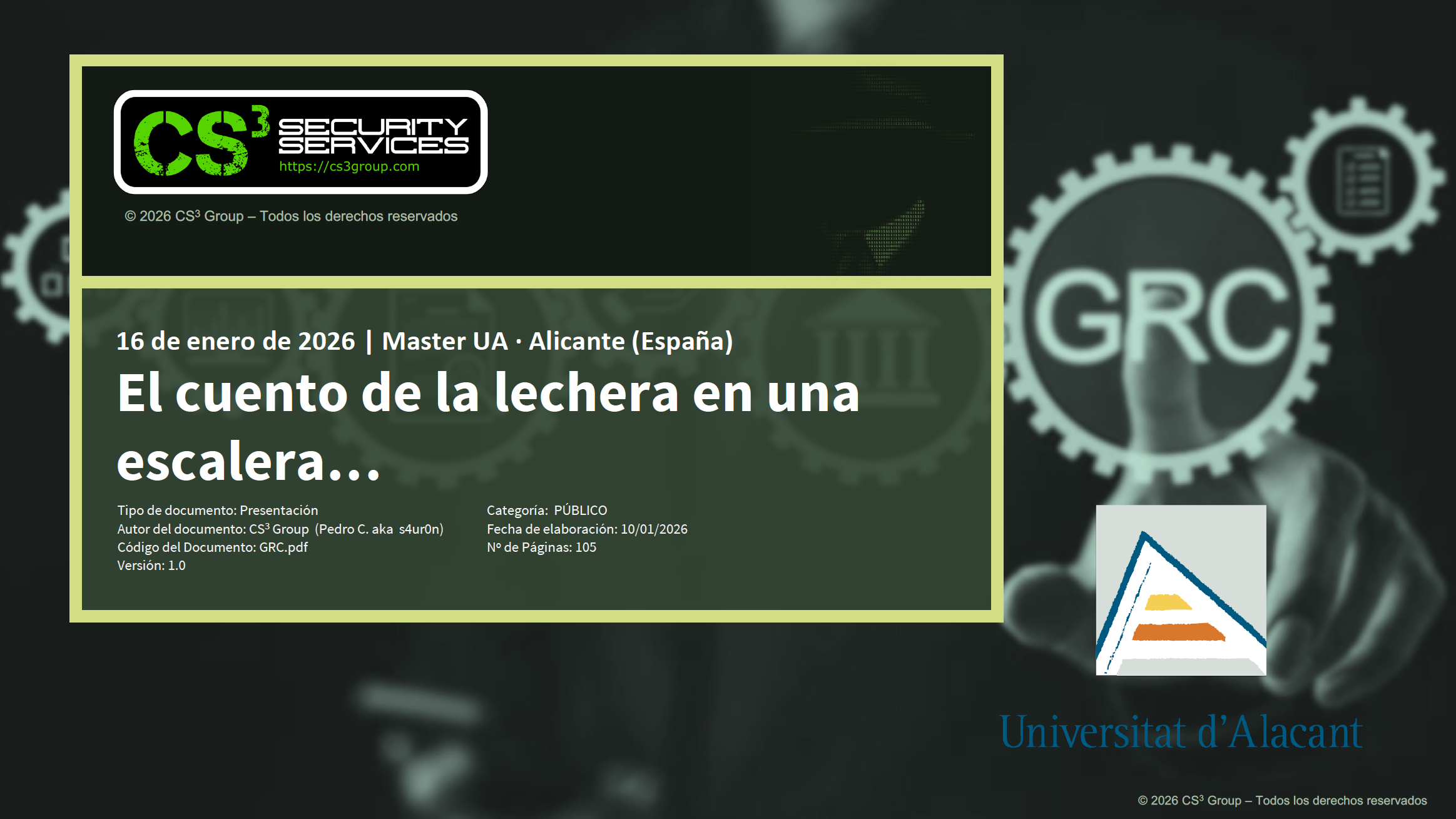 Portada del master en la Universidad de Alicante 2026